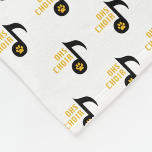 OHSChoir Note Fleece Blanket (Ecke)