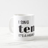 OHSChoir Sing Tenor Kaffeetasse (Vorderseite Links)