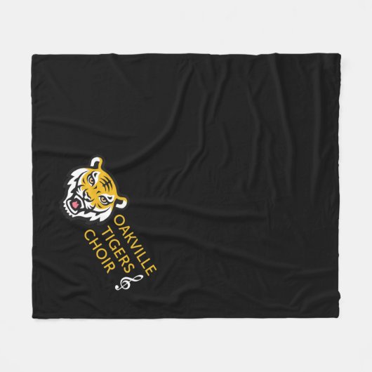 OHSChoir Tigers Dark Fleece Blanket (Vorderseite (Horizontal))