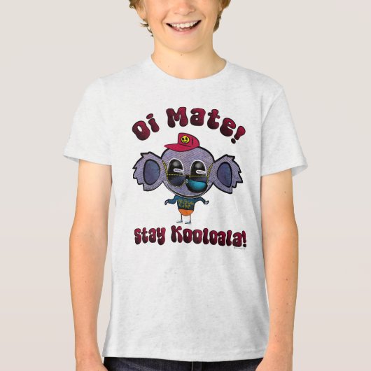 Oi Kumpel! Bleib Kooloala! Tri-Blend Shirt (Vorderseite)