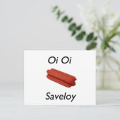 Oi Oi Saveloy Postkarte (Stehend Vorderseite)