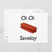 Oi Oi Saveloy Postkarte (Vorne/Hinten)