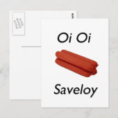 Oi Oi Saveloy Postkarte (Vorne/Hinten)