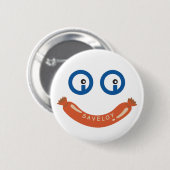 Oi Oi Zervelatwurst-rundes Abzeichen Button (Vorne & Hinten)