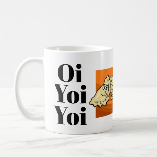 Oi Yoi Yoi Perogies Cartoon-Tasse Kaffeetasse (Links)