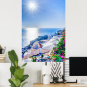 oia-417822 oia-417822 oia santorini Sommerrot Poster (Heimbüro)