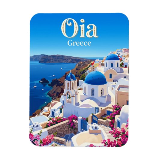 Oia Dorf Griechenland Magnet (Vertikal)