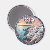 Oia Griechenland Magnet (Vorderseite/Rückseite)