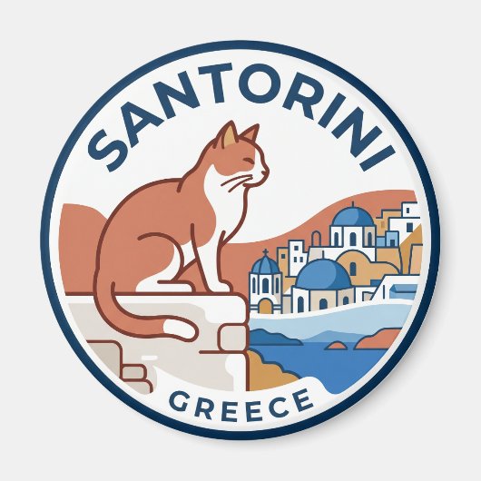 Oia Griechenland Magnet (Vorne)