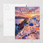 Oia Griechenland Postkarte (Vorne/Hinten)