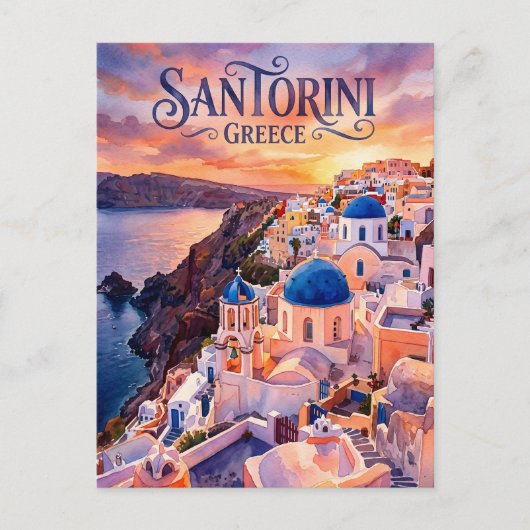 Oia Griechenland Postkarte (Vorderseite)