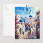 Oia Griechenland Postkarte (Vorne/Hinten)