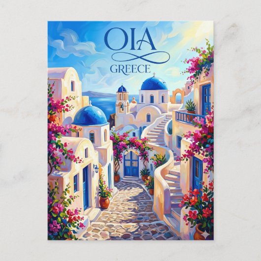 Oia Griechenland Postkarte (Vorderseite)
