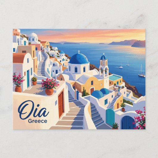 Oia Griechenland Postkarte (Vorderseite)