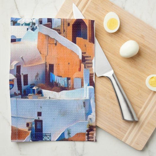 OIA - Labyrinth der Schritte - Geschirrtuch (Viertel Falte)