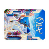 Oia Marmorgasse Griechenland Magnet (Horizontal)
