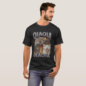 Oia Oia Funny Cat Meme Bootleg Graphic T-Shirt (Vorne ganz)