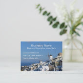 Oia Santorini Business Cards Visitenkarte (Stehend Vorderseite)