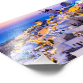 Oia Santorini Fotodruck (Ecke)