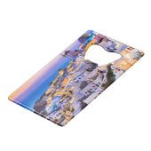 Oia Santorini Geldbeutel Flaschenöffner (Vorderseite Schrägansicht)