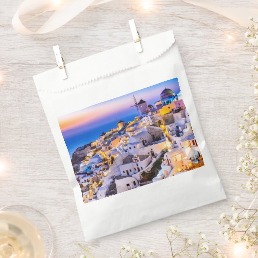 Oia Santorini Geschenktütchen (Ausgeschnitten)