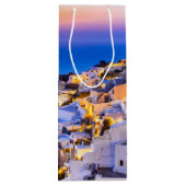 Oia Santorini Geschenktüte Für Weinflaschen (Rückseite)