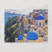Oia, Santorini. Griechenland Anstrich Postkarte (Vorderseite)