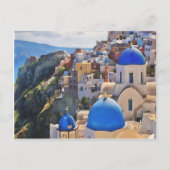 Oia, Santorini. Griechenland Anstrich Postkarte (Vorderseite)