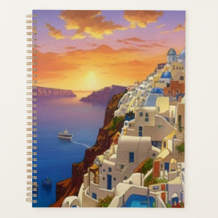 Oia, Santorini, Griechenland Art Planer