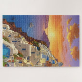 Oia, Santorini, Griechenland Art Puzzle (Horizontal)