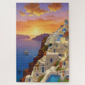 Oia, Santorini, Griechenland Art Puzzle (Vertikal)