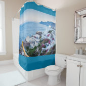 Oia, Santorini, Griechenland Duschvorhang (Beispiel)