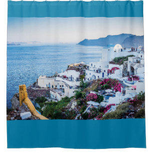 Oia, Santorini, Griechenland Duschvorhang