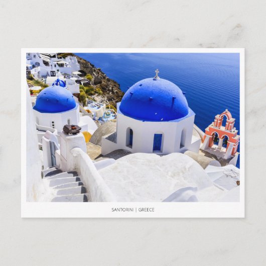 Oia, Santorini, Griechenland Feiertagspostkarte (Vorderseite)