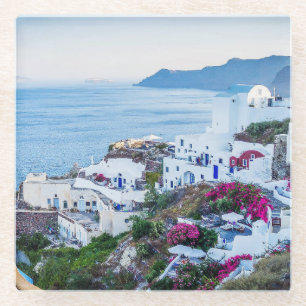 Oia, Santorini, Griechenland Glasuntersetzer