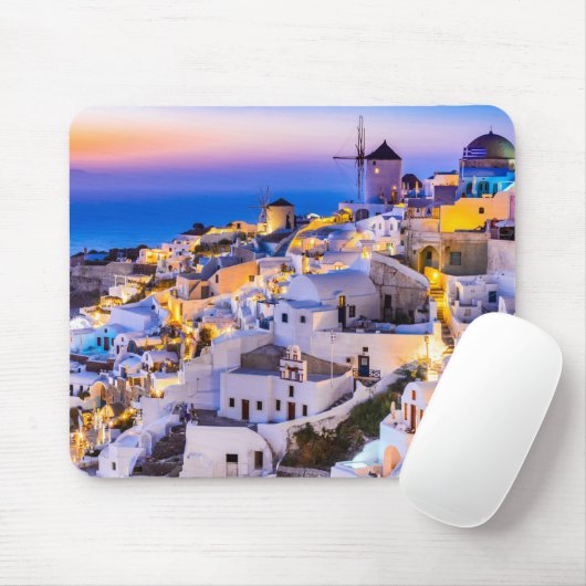 Oia Santorini Griechenland Mousepad (Mit Mouse)