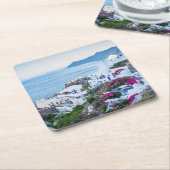 Oia, Santorini, Griechenland Rechteckiger Pappuntersetzer (angewinkelt)