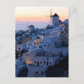 Oia Santorini Griechenland Sunset Postkarte (Vorderseite)