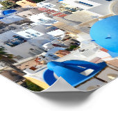 Oia, Santorini - Griechische Insel Poster (Ecke)