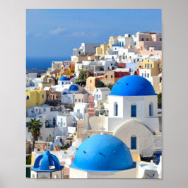 Oia, Santorini - Griechische Insel Poster