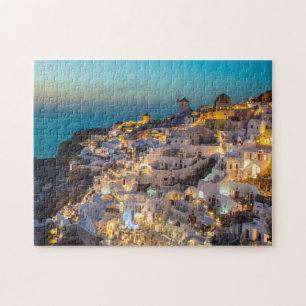 Oia, Santorini In Greece Beautiful Destination Puzzle