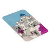 Oia Santorini Insel Griechenland Whimsical Illustr Magnet (Rechte Seite)