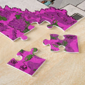 Oia Santorini Insel Griechenland Whimsical Illustr Puzzle (Seite)