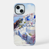 Oia Santorini iPhone 15 Hülle (Rückseite)
