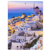 Oia Santorini Klemmbrett (Rückseite)