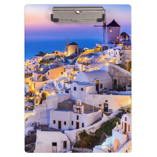Oia Santorini Klemmbrett (Vorderseite)