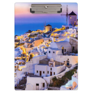 Oia Santorini Klemmbrett