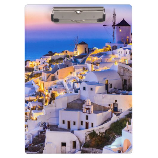 Oia Santorini Klemmbrett (Vorderseite)