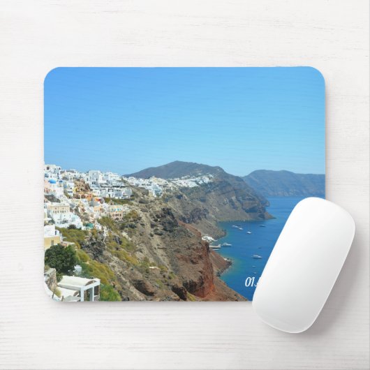 Oia, Santorini-Landschaft Mousepad (Mit Mouse)