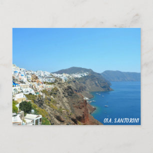 Oia, Santorini Landschaft Postcard Postkarte